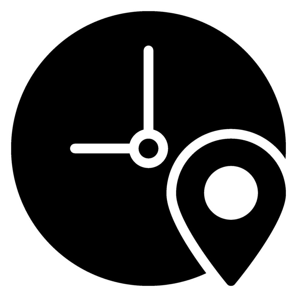 location glyph icon vector