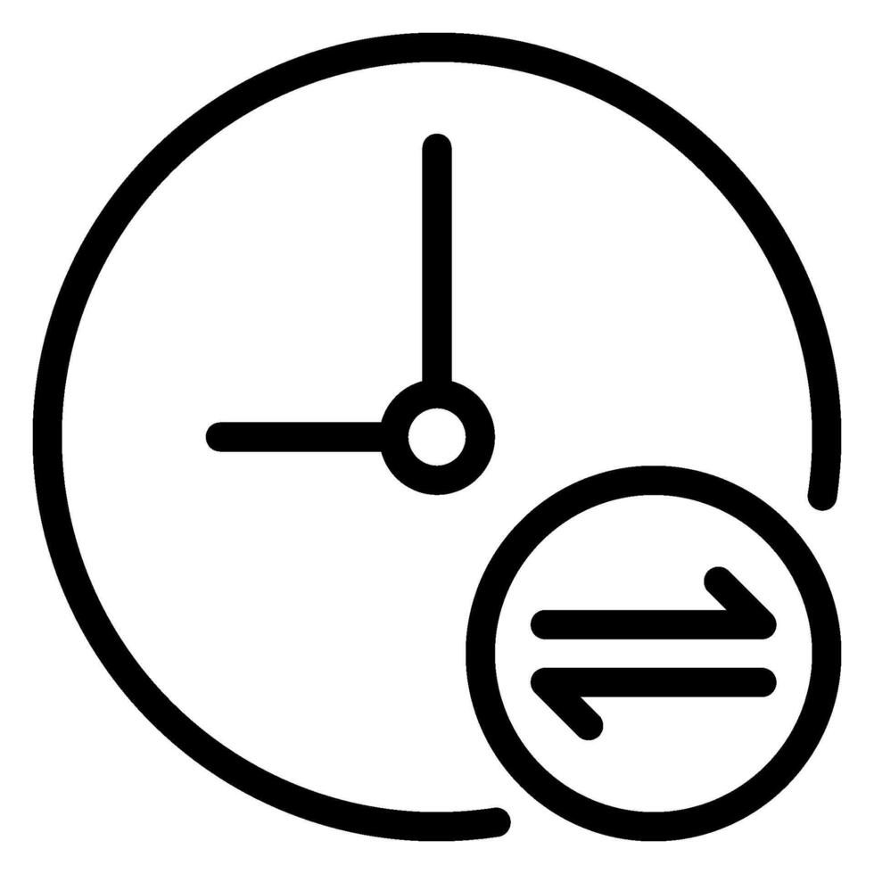 duration line icon vector
