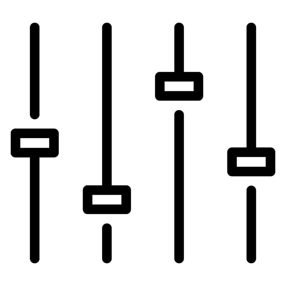volume adjustment line icon vector