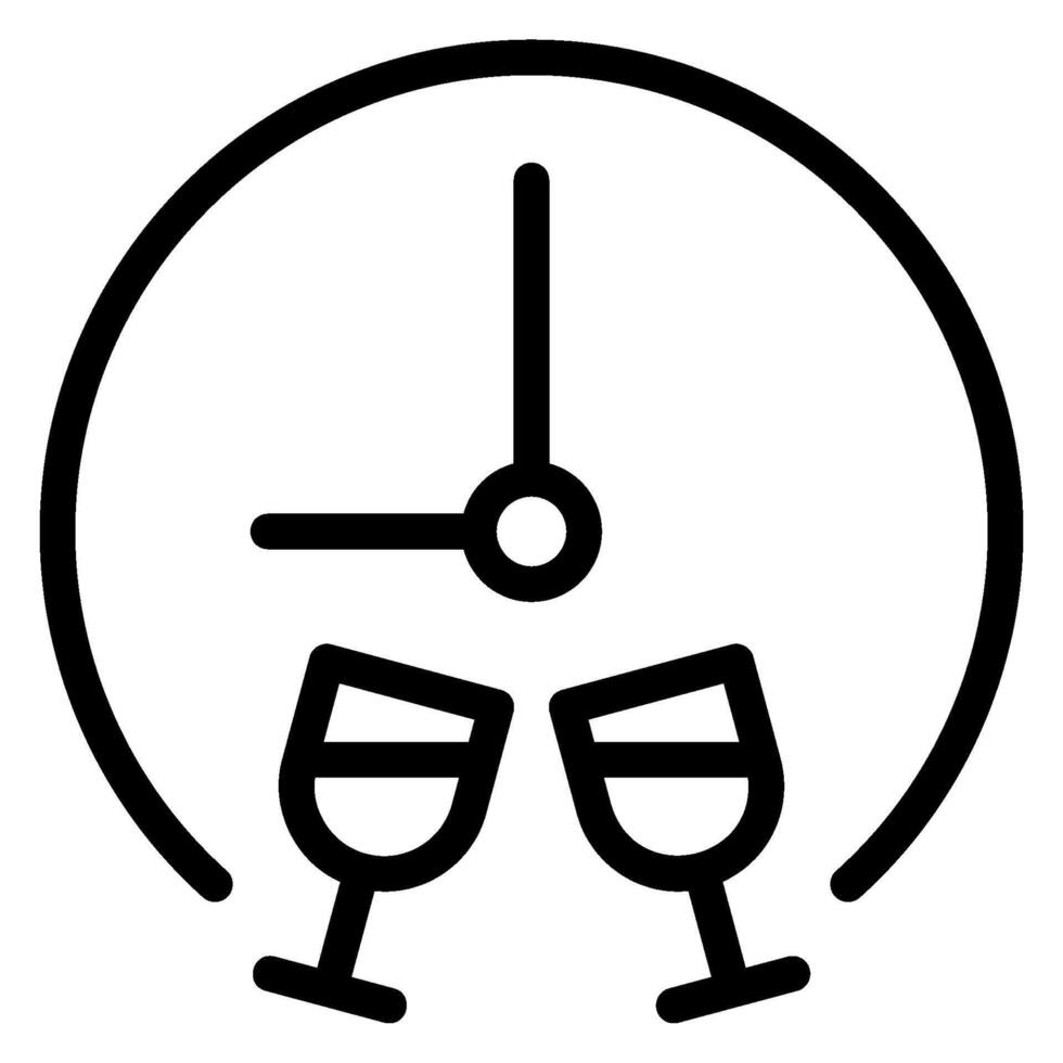 cheers line icon vector