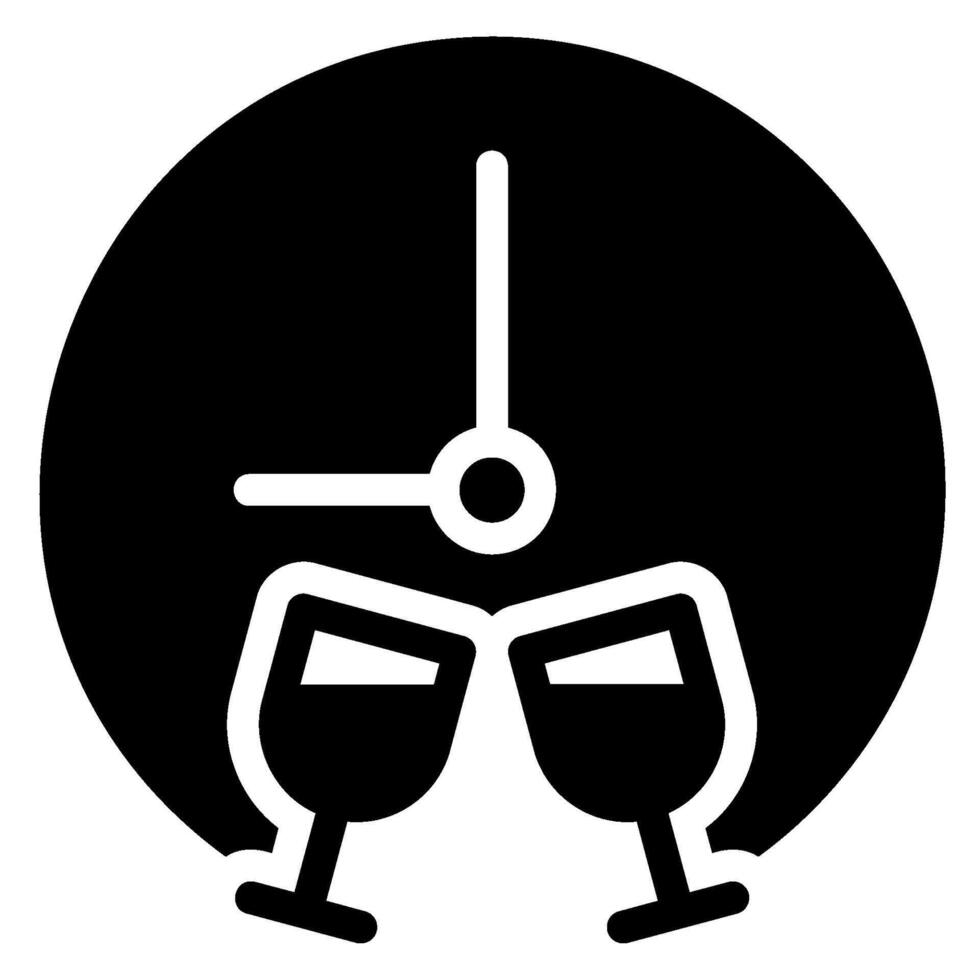 cheers glyph icon vector