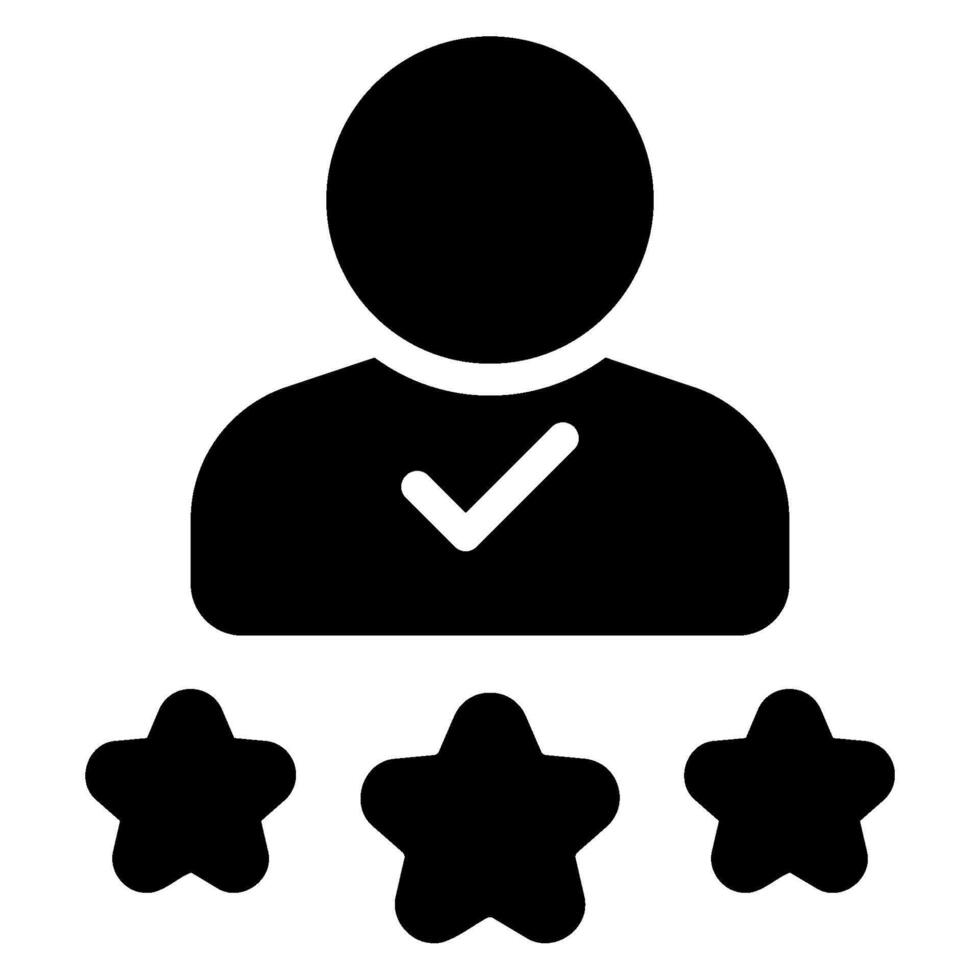 reputation glyph icon vector