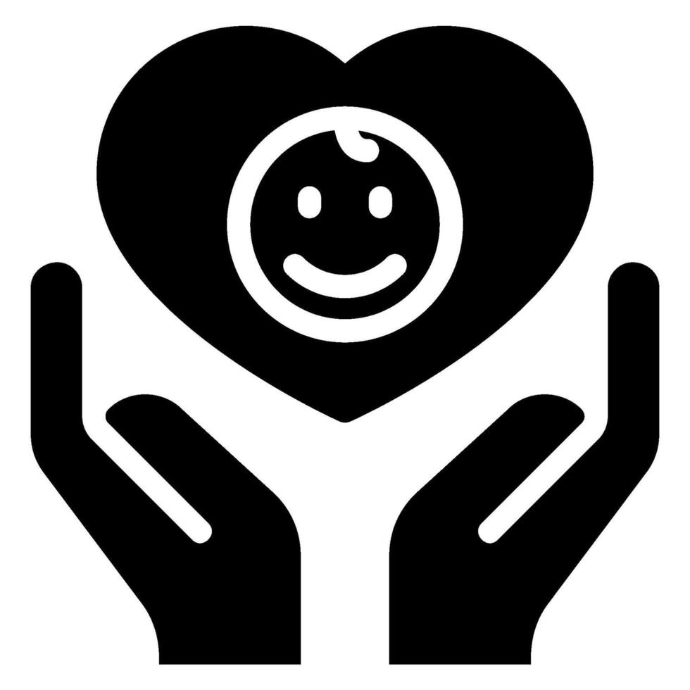 Adoption glyph icon vector