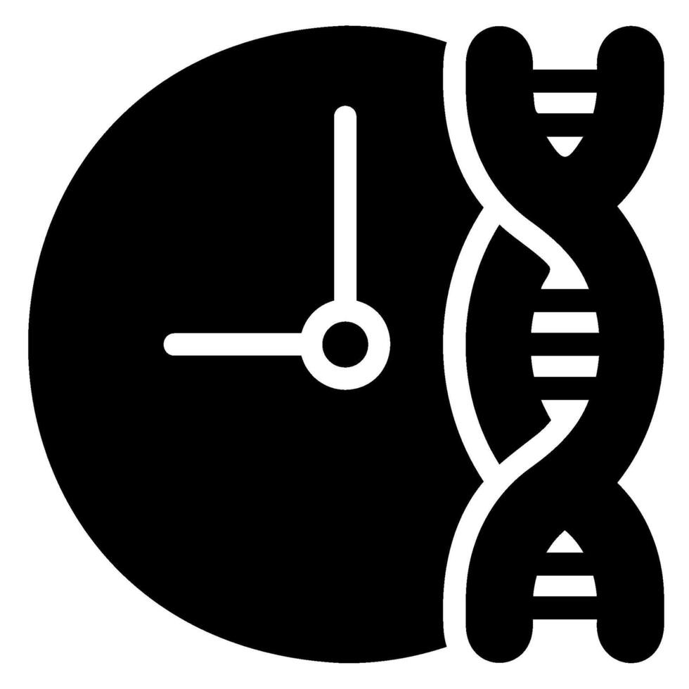 dna glyph icon vector