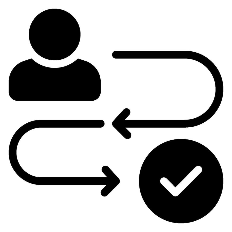 customer behavior glyph icon vector