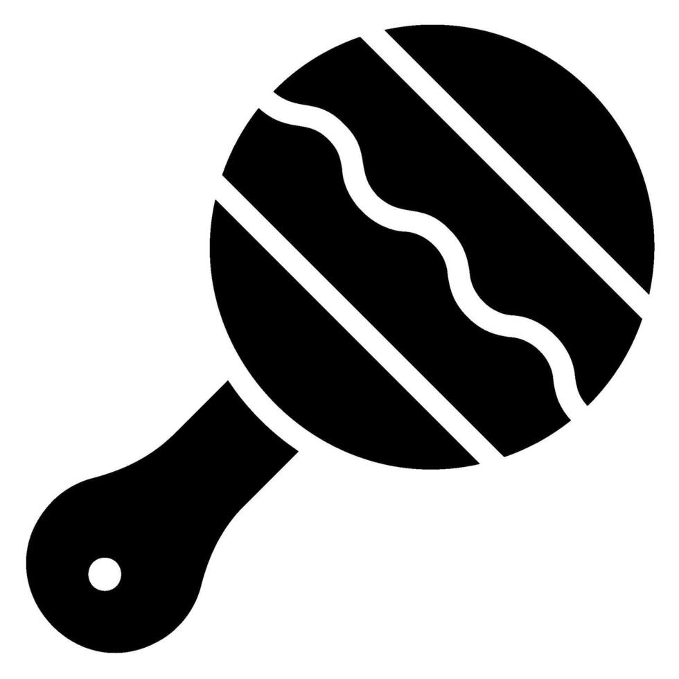 rattle glyph icon vector