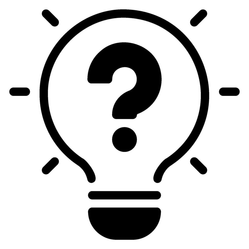 curiosity glyph icon vector