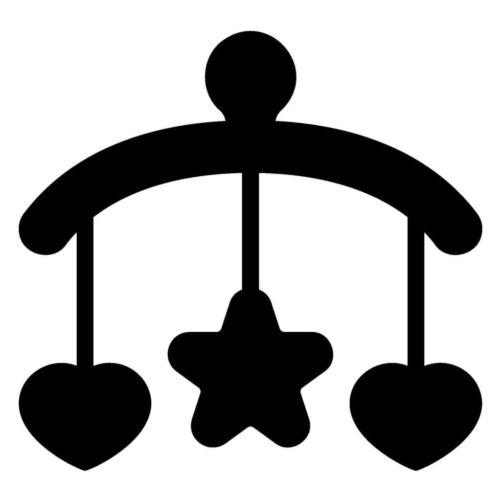 baby glyph icon vector