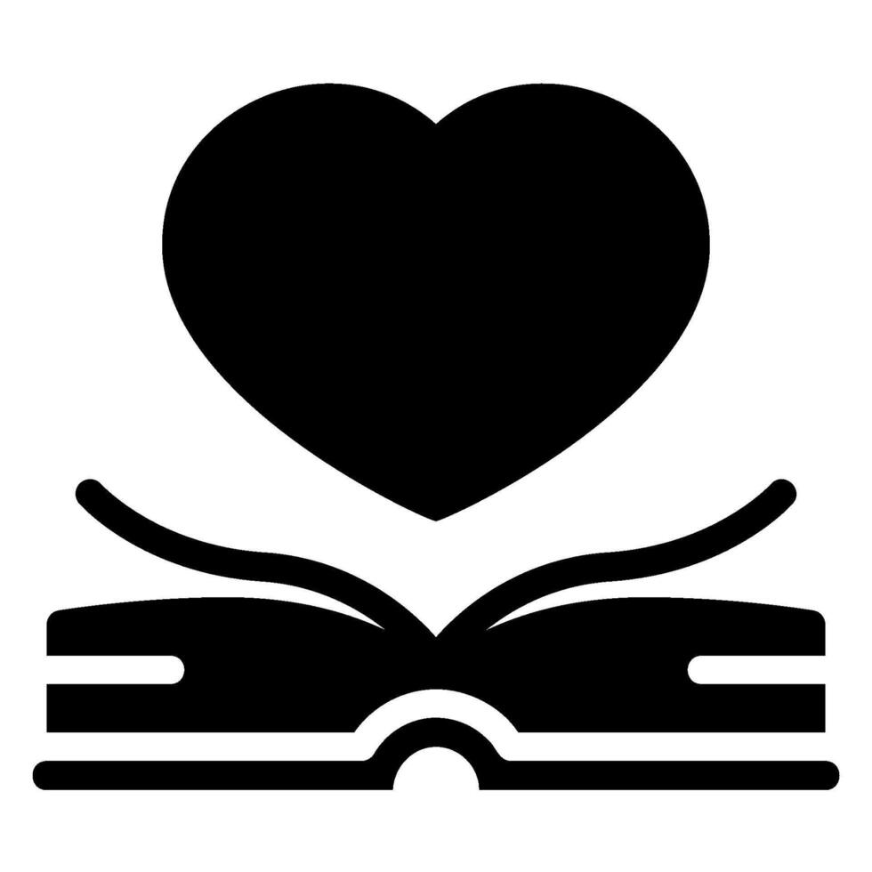 book glyph icon vector
