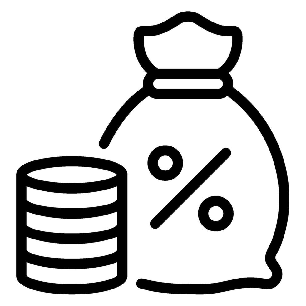 commission line icon vector