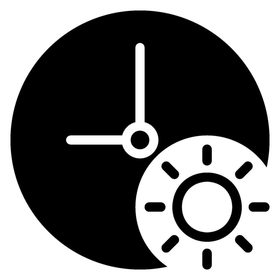 sun glyph icon vector