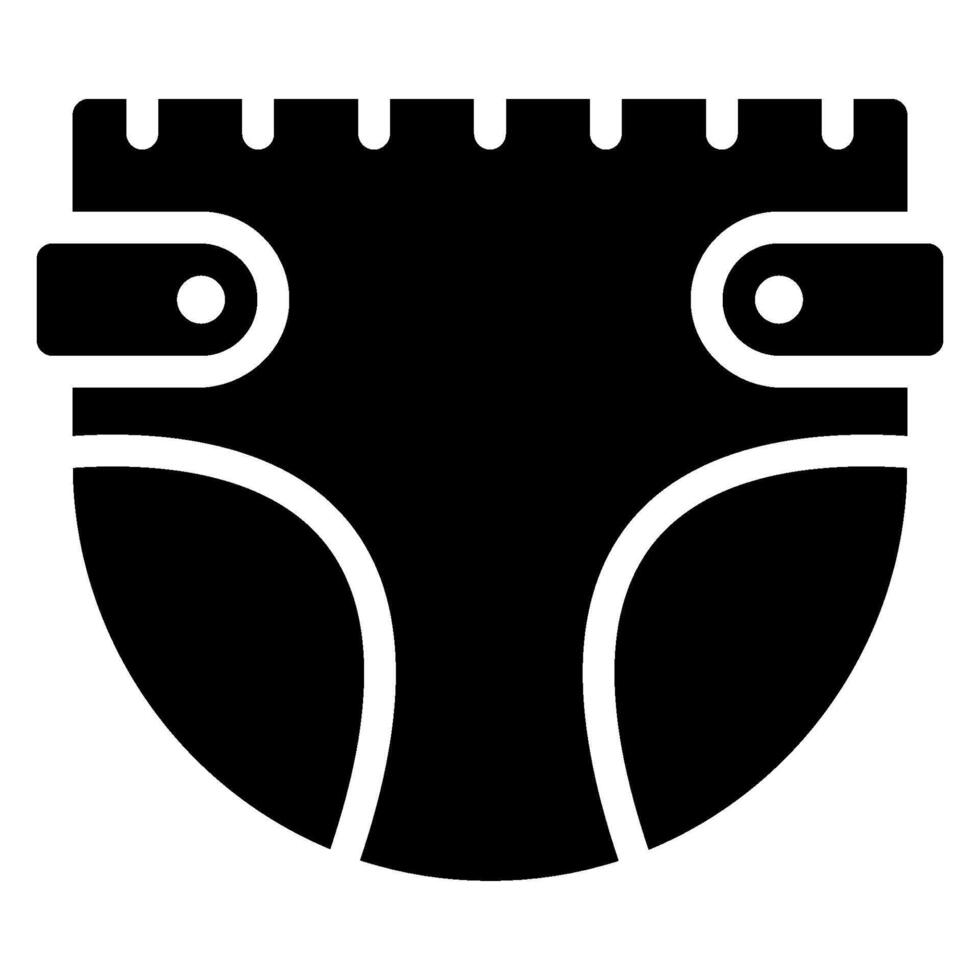 diaper glyph icon vector