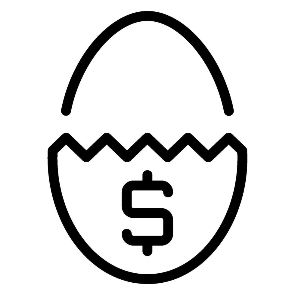 egg line icon vector