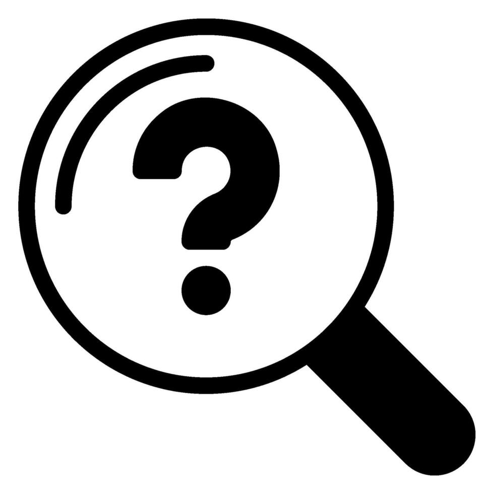 curiosity glyph icon vector