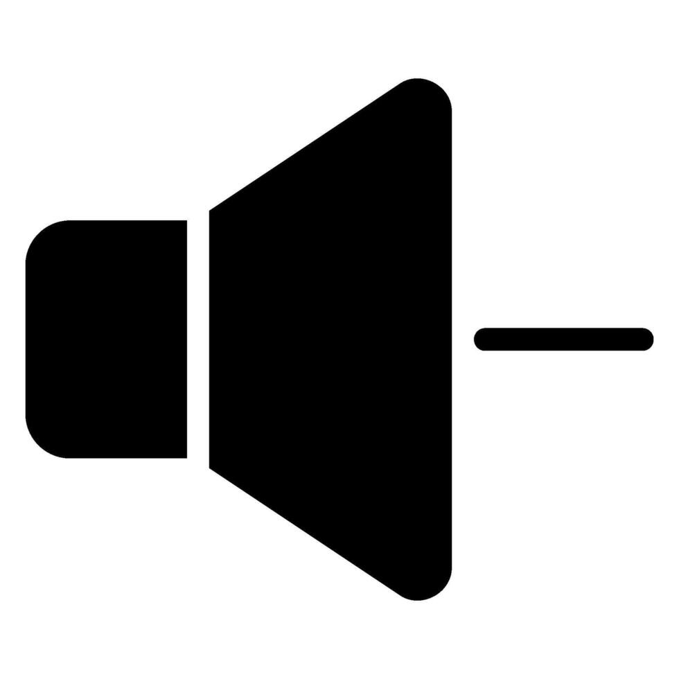 volume down glyph icon vector