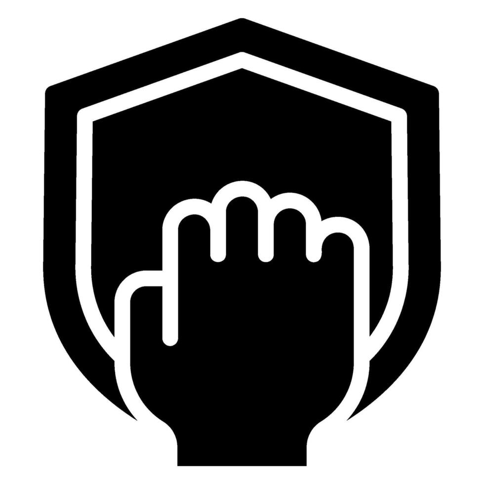 courage glyph icon vector
