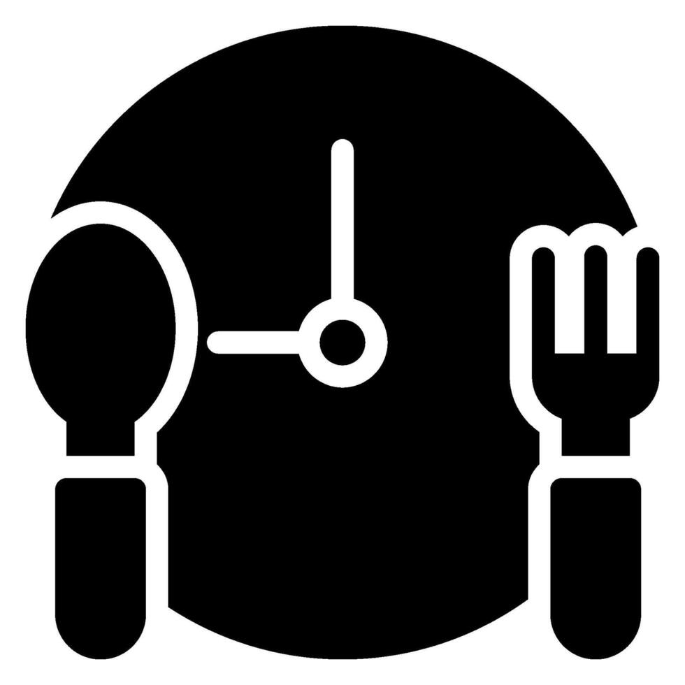 dinner glyph icon vector