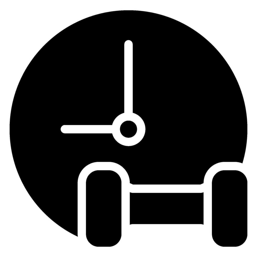 dumbbell glyph icon vector
