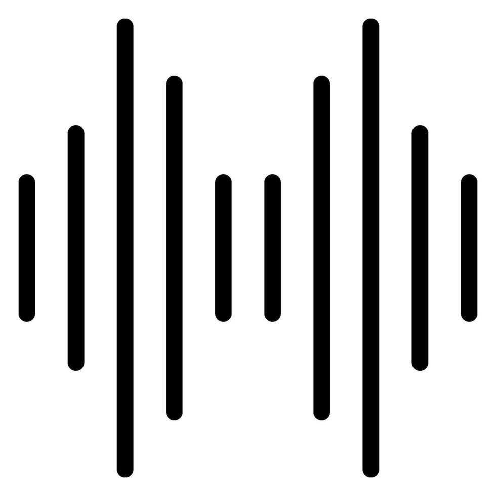equalizer line icon vector