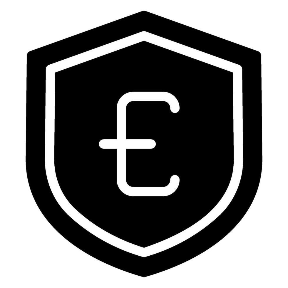 shield glyph icon vector