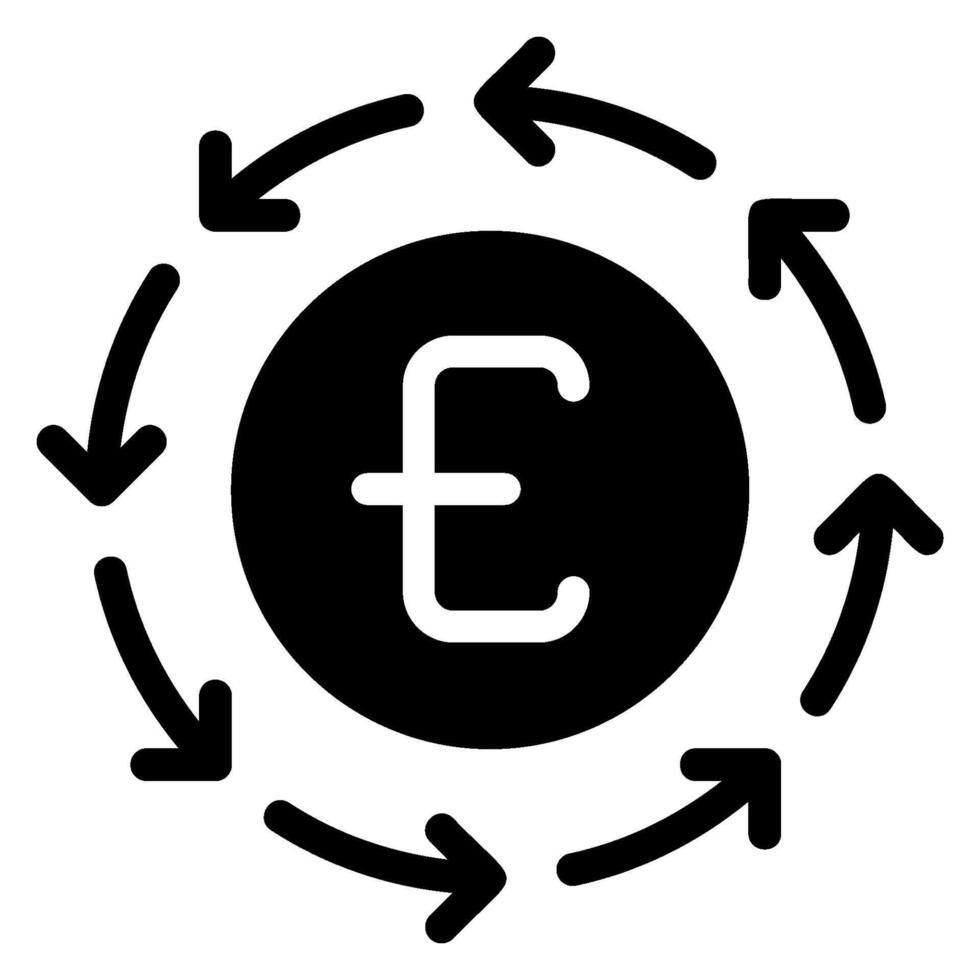 icono de glifo de automatización vector