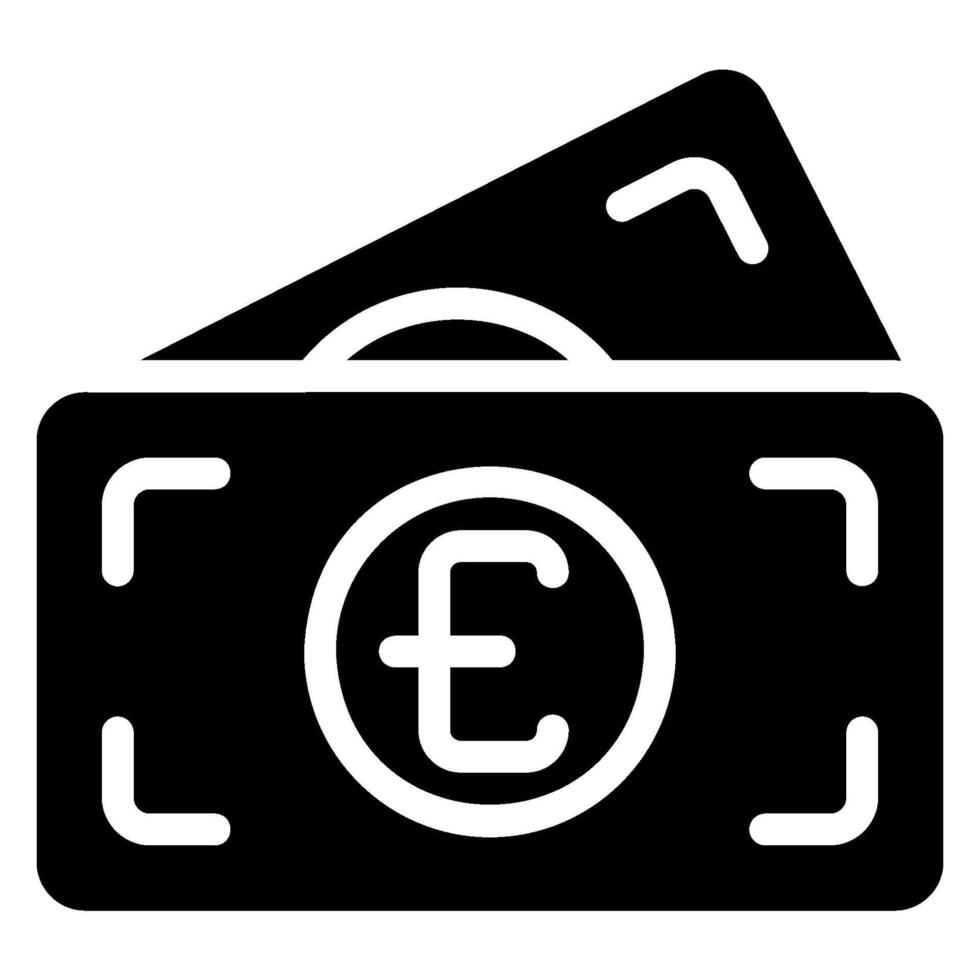 bill glyph icon vector