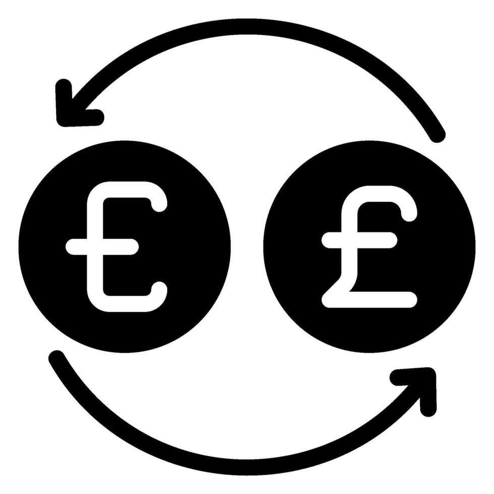 currency glyph icon vector