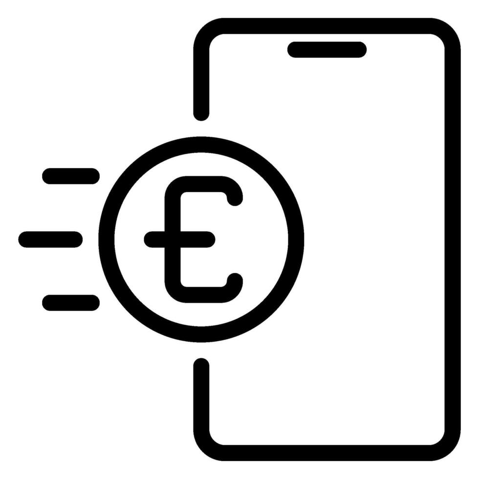 send money line icon vector