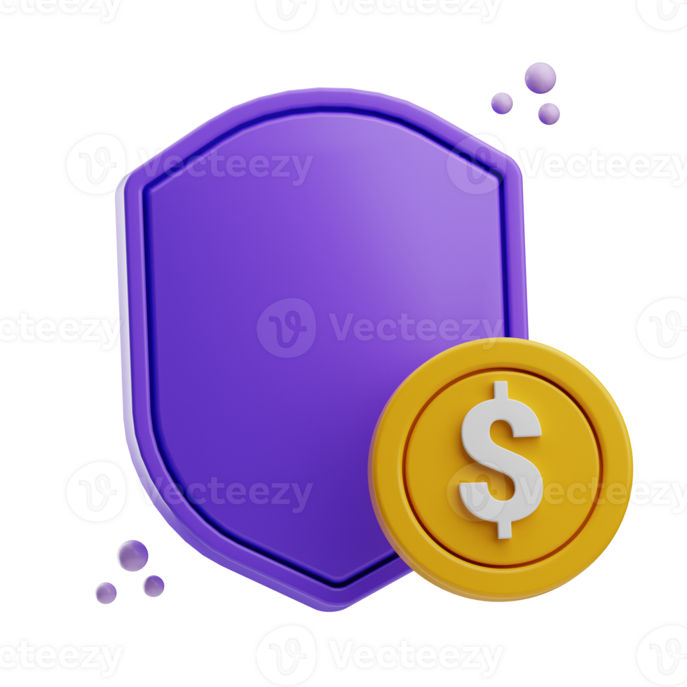 scudo attività commerciale gestione illustrazione 3d png