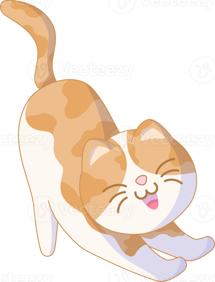 Faceless Cute Cat Illustration png