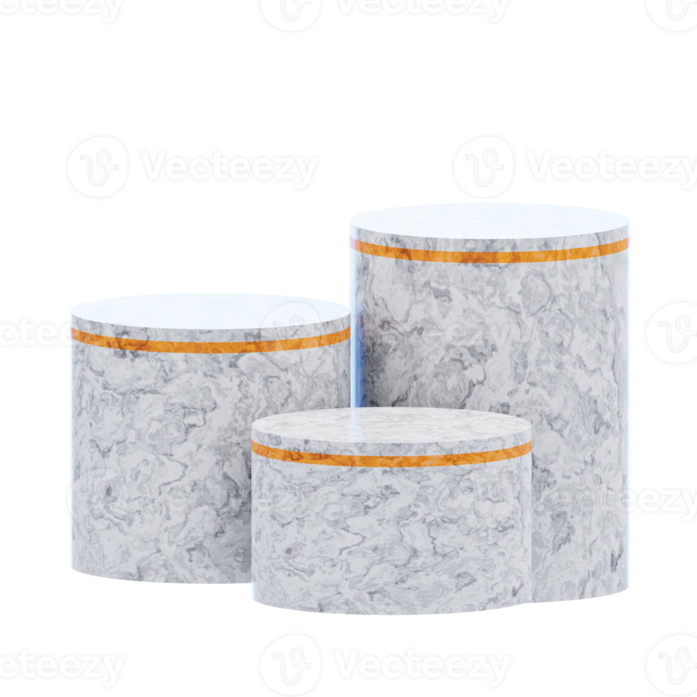 vit podium estetisk 3d ikon png