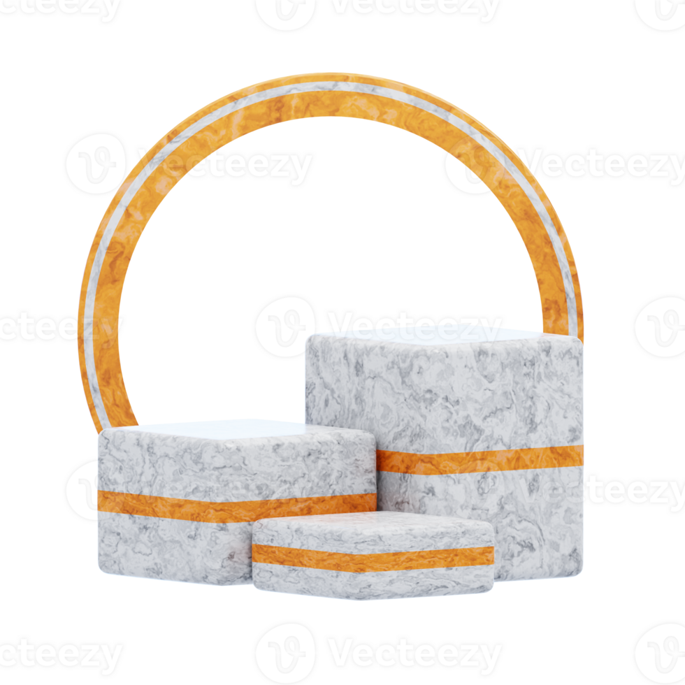 vit podium estetisk 3d ikon png