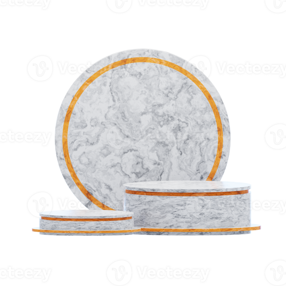 vit podium estetisk 3d ikon png