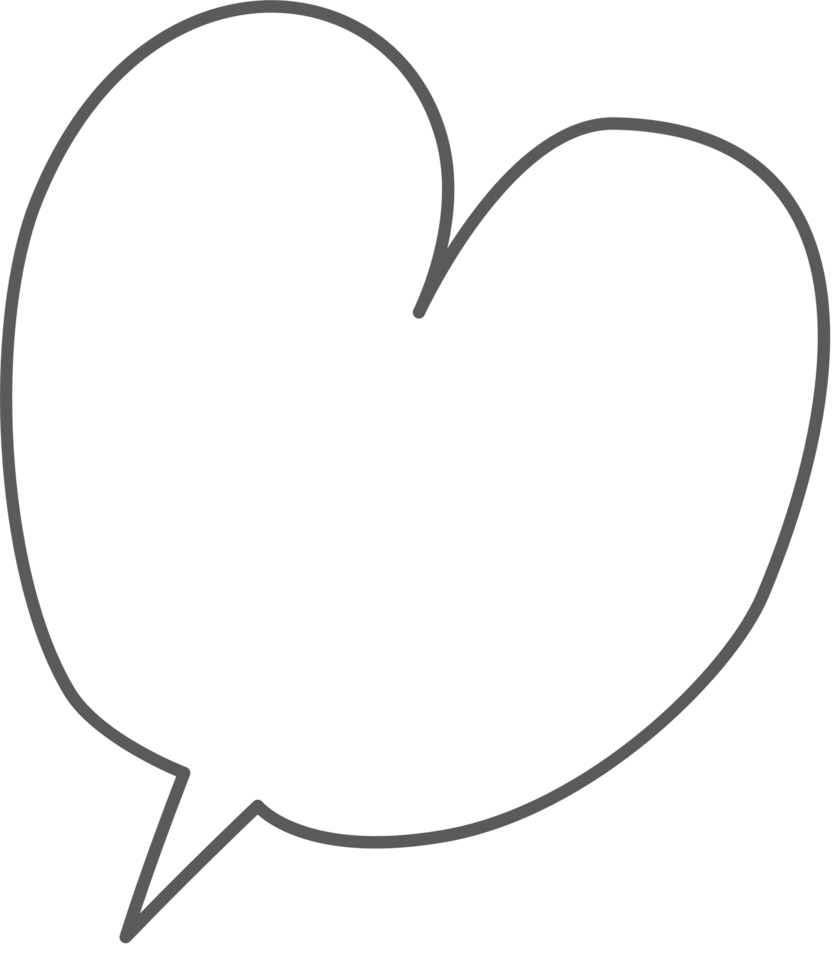 Black and white color speech bubble balloon with arrow point, icon sticker memo keyword planner text box banner png