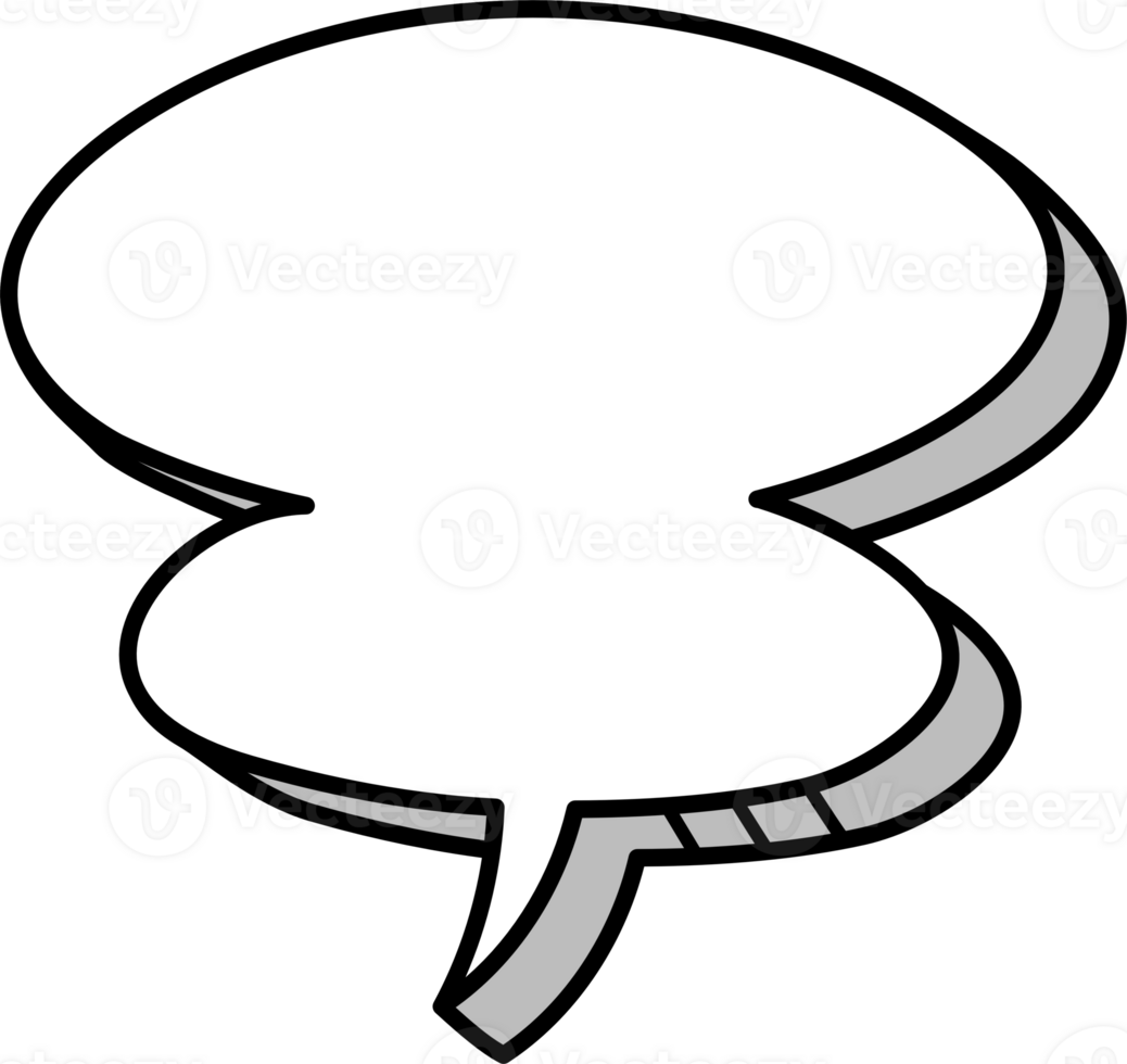 3d black and white color speech bubble balloon icon sticker memo keyword planner text box banner png