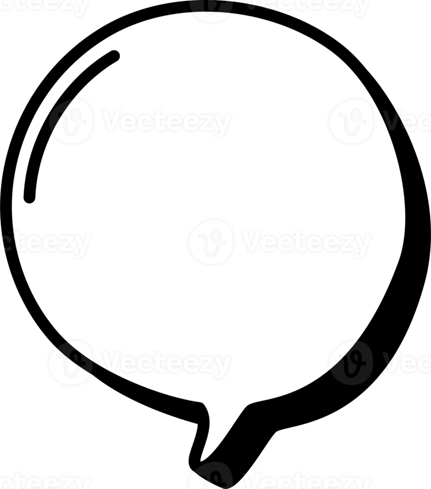 3d black and white color speech bubble balloon icon sticker memo keyword planner text box banner png