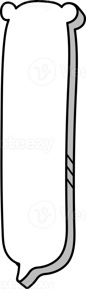 3d black and white color speech bubble balloon icon sticker memo keyword planner text box banner png