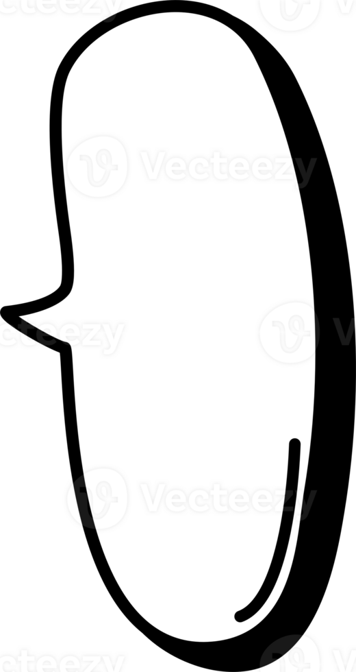 3d black and white color speech bubble balloon icon sticker memo keyword planner text box banner png