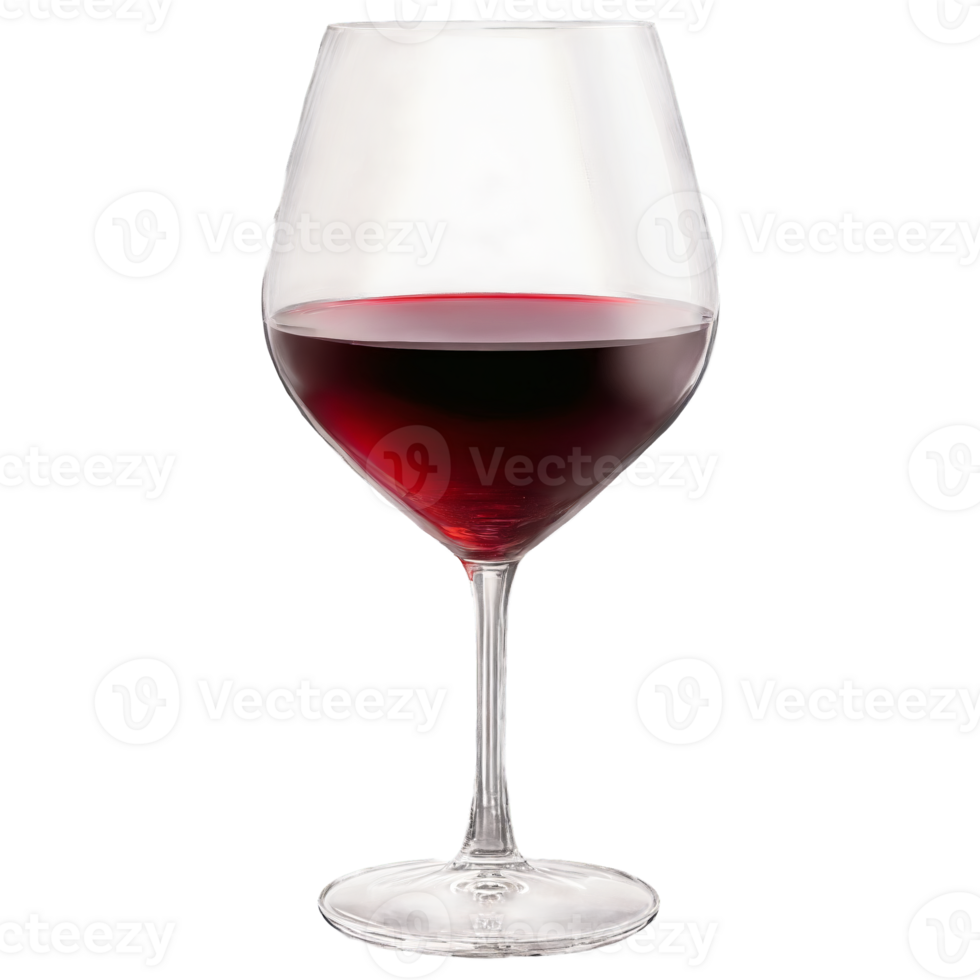 Schott Zwiesel Pure Full Bodied Red Wine glass tall angular bowl slender stem brick red png