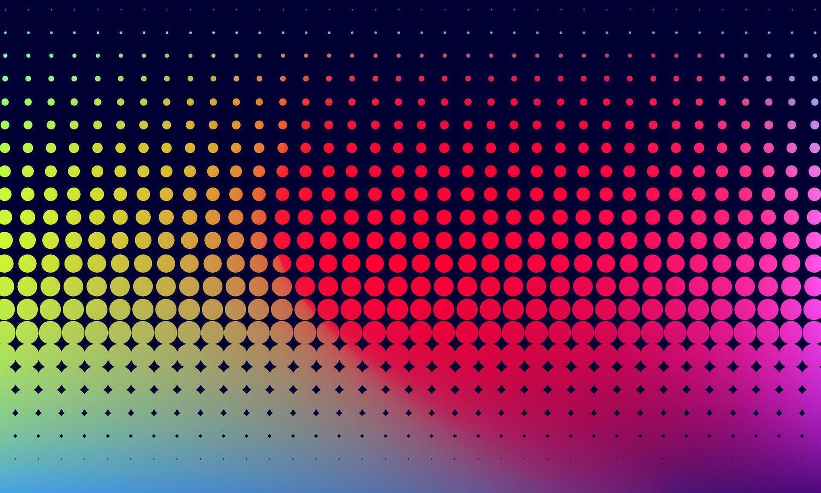 Colorful halftone background with gradient mesh vector