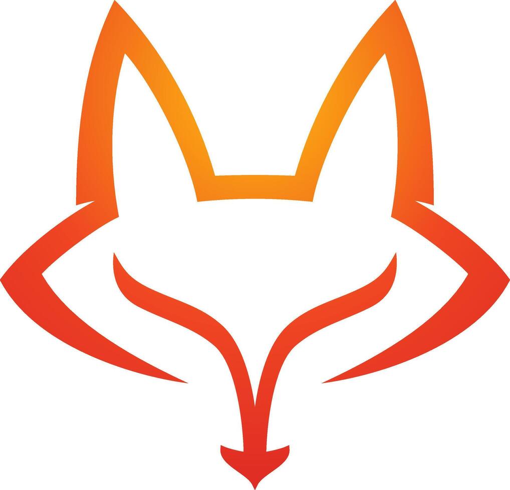 Elegant Fox Logo Design vector