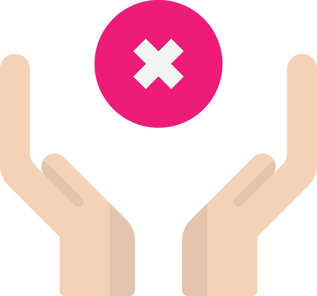 Hands Reject Gesture vector