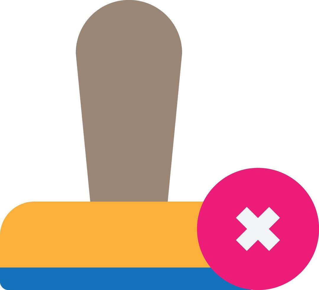 Stamp Accept Reject vector