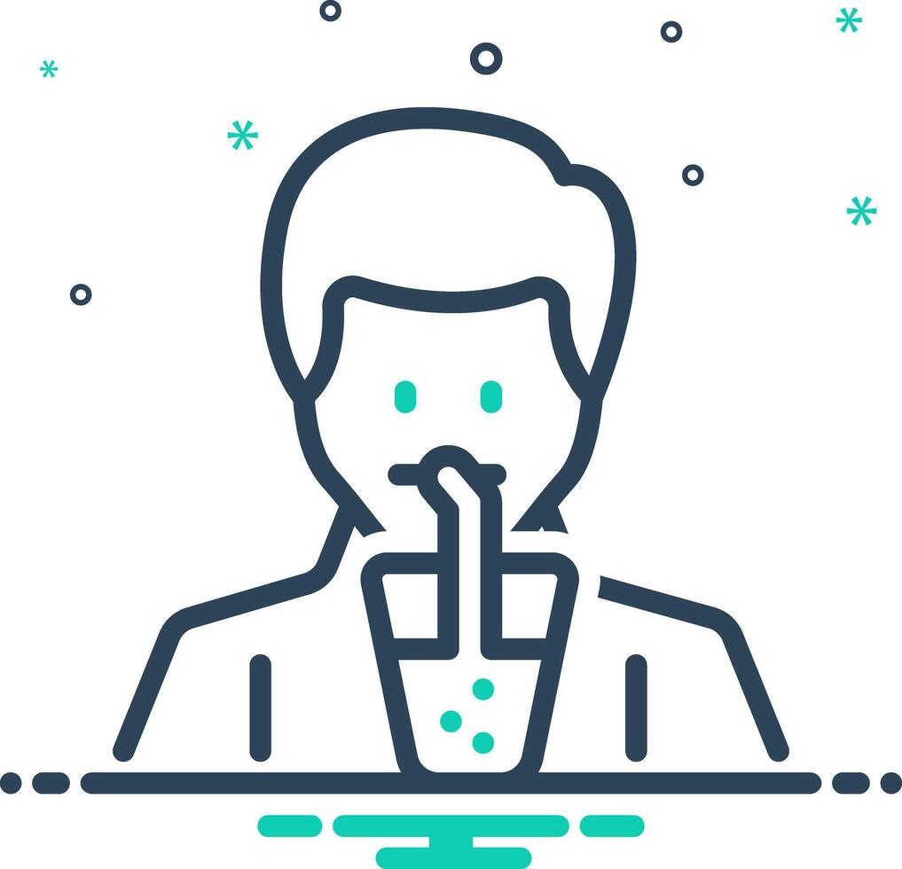 Mix icon for suck vector