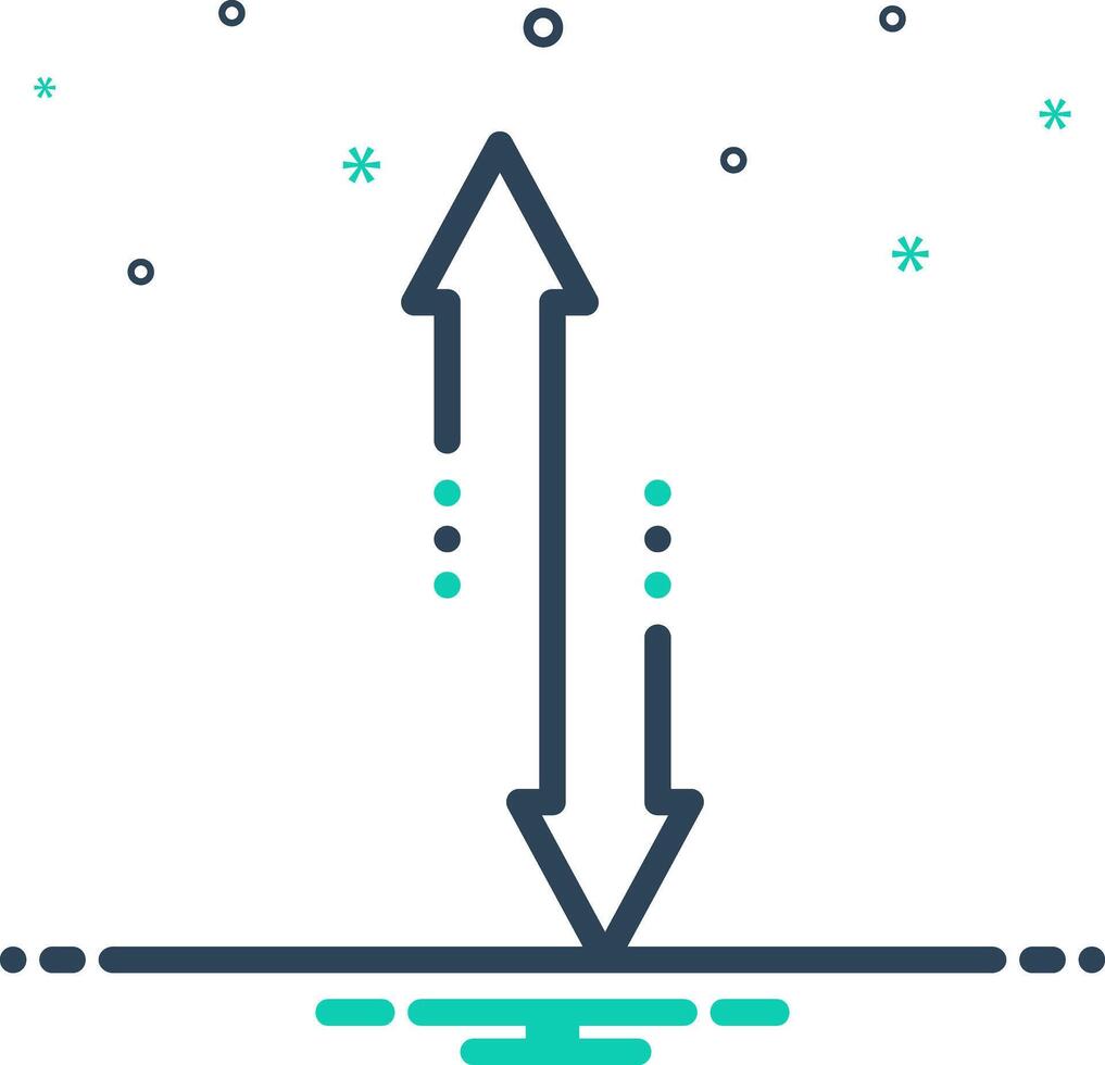 Mix icon for up down vector