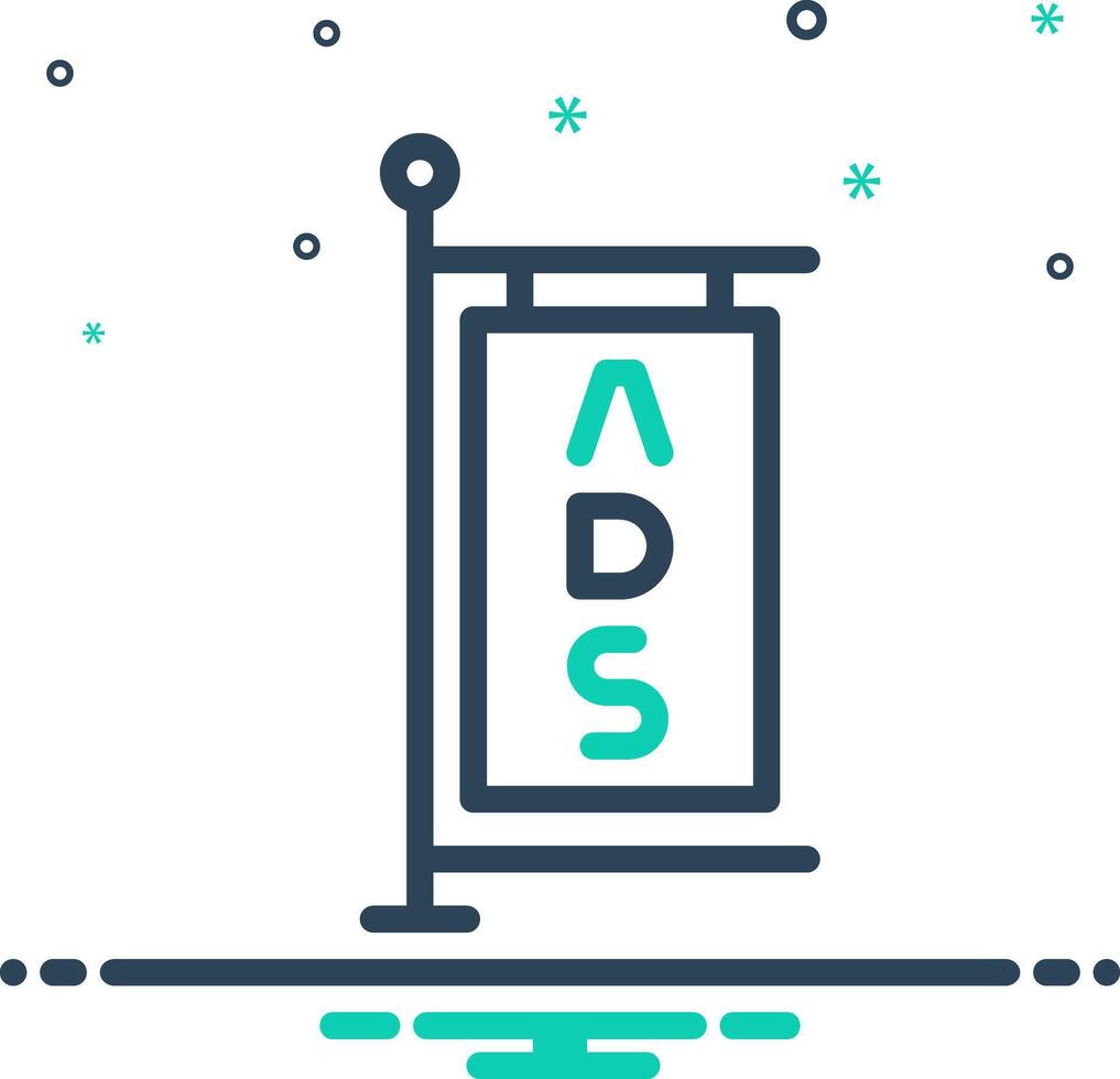 Mix icon for advertising vector