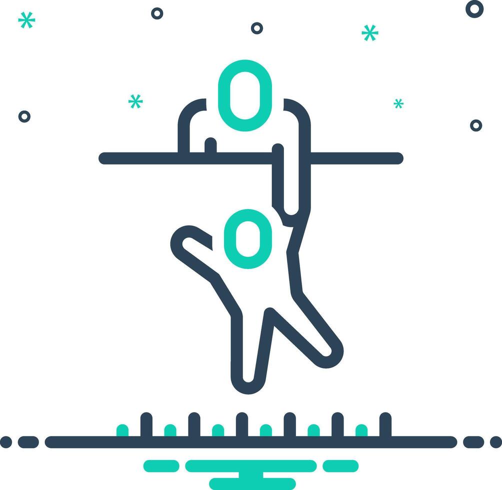 Mix icon for help vector