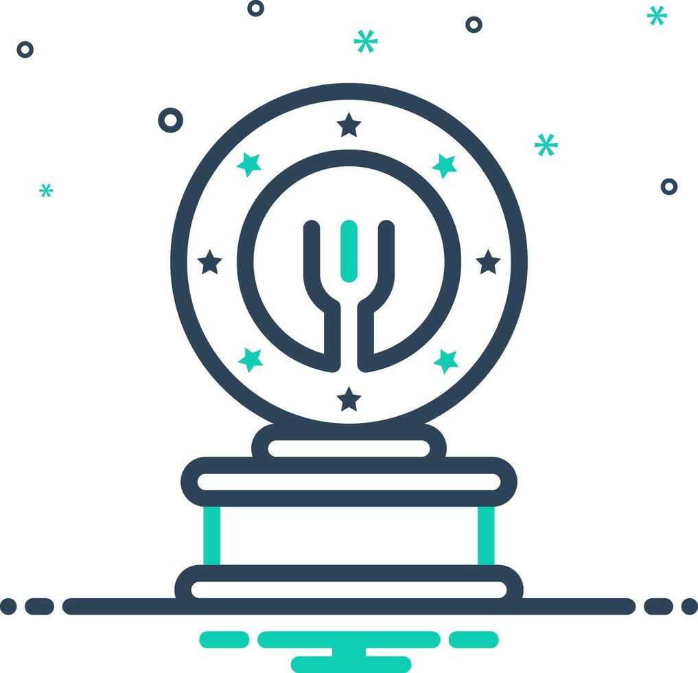 Mix icon for award vector