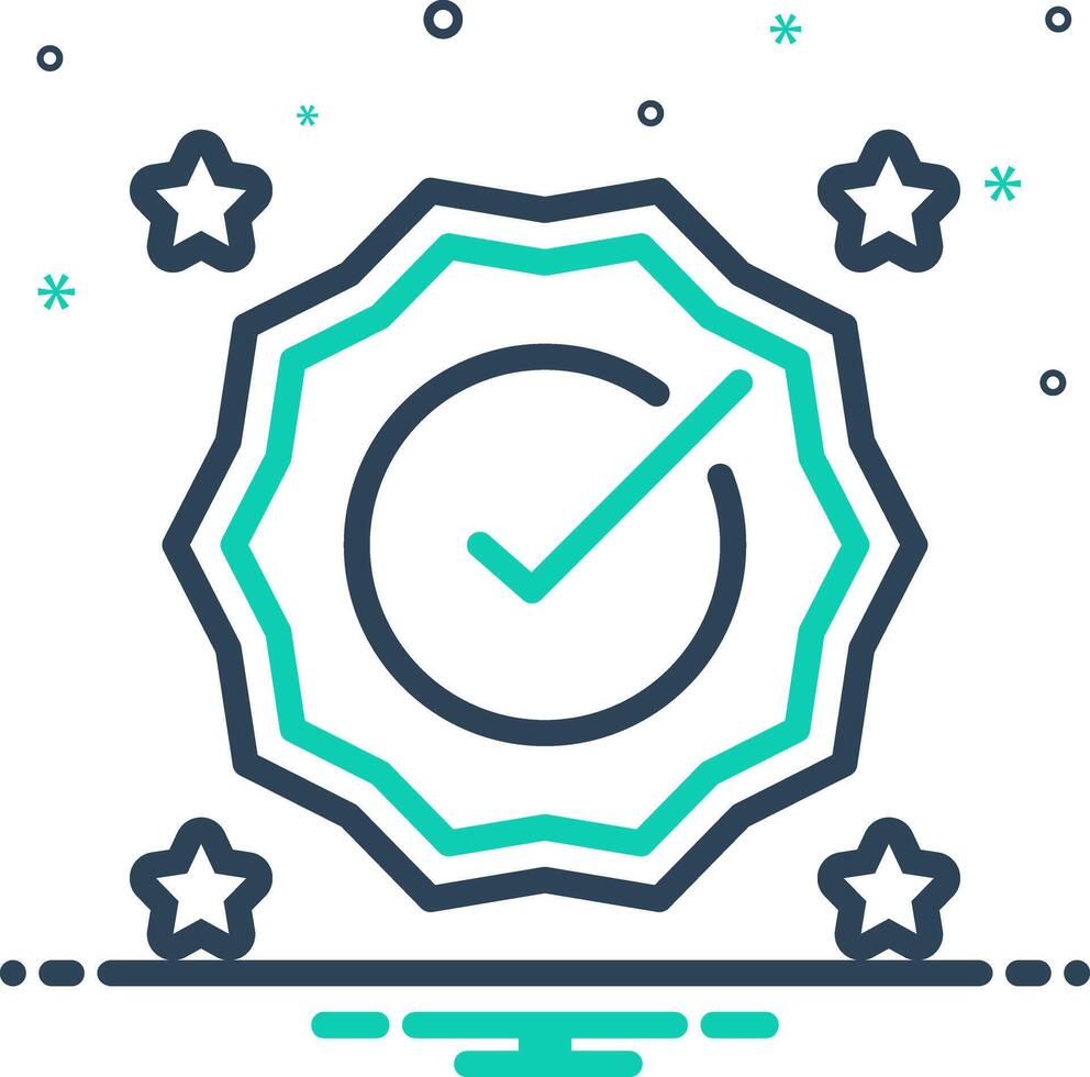 Mix icon for correct vector