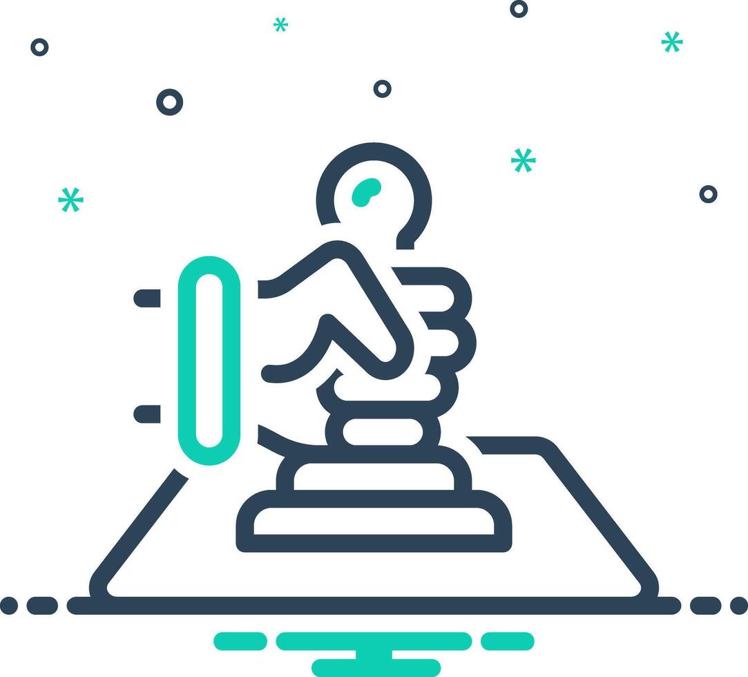 Mix icon for approved vector